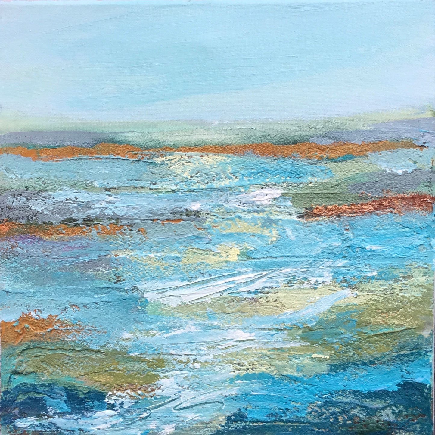 Beach Vibes- An Original Acrylic Painting by Patt Scrivener AFCA