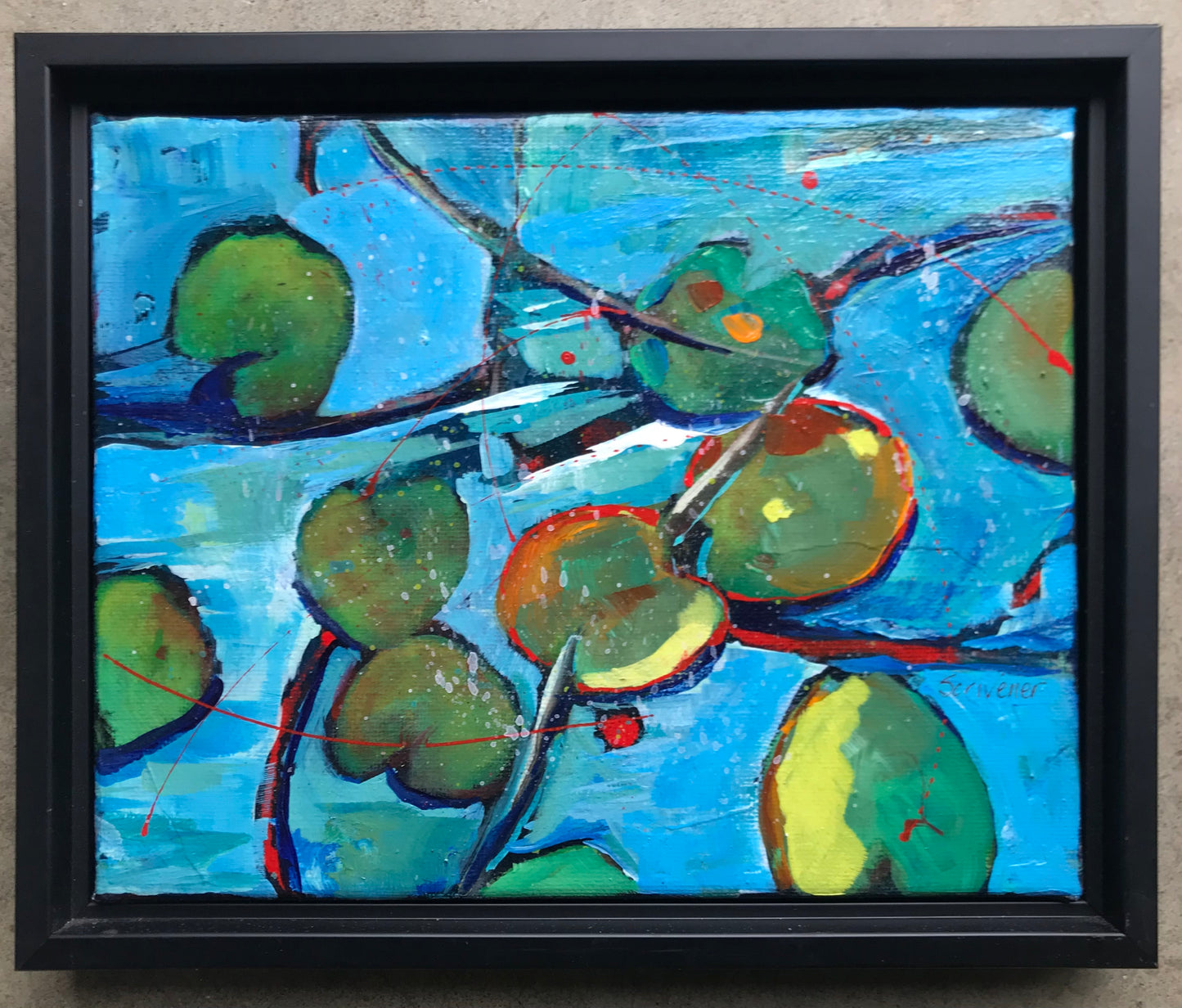 Lily Pond 2 -Original painting by Patt Scrivener