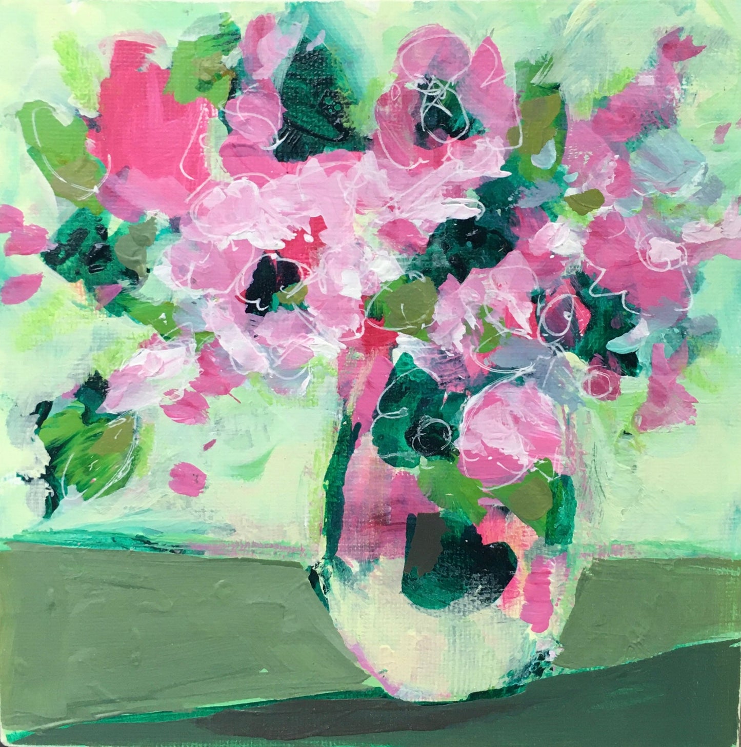 In Bloom - Acrylic - Mixed Media Workshop -