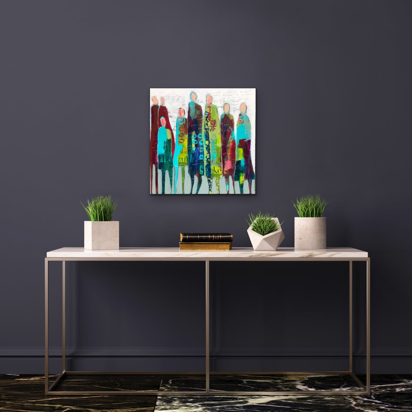 Figurative Art -The Ringleader - Original Mixed Media Painting by Patt Scrivener AFCA