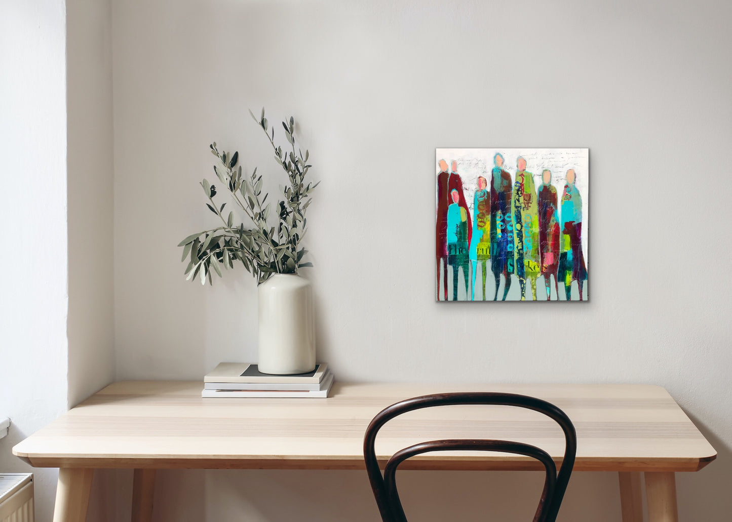 Figurative Art -The Ringleader - Original Mixed Media Painting by Patt Scrivener AFCA