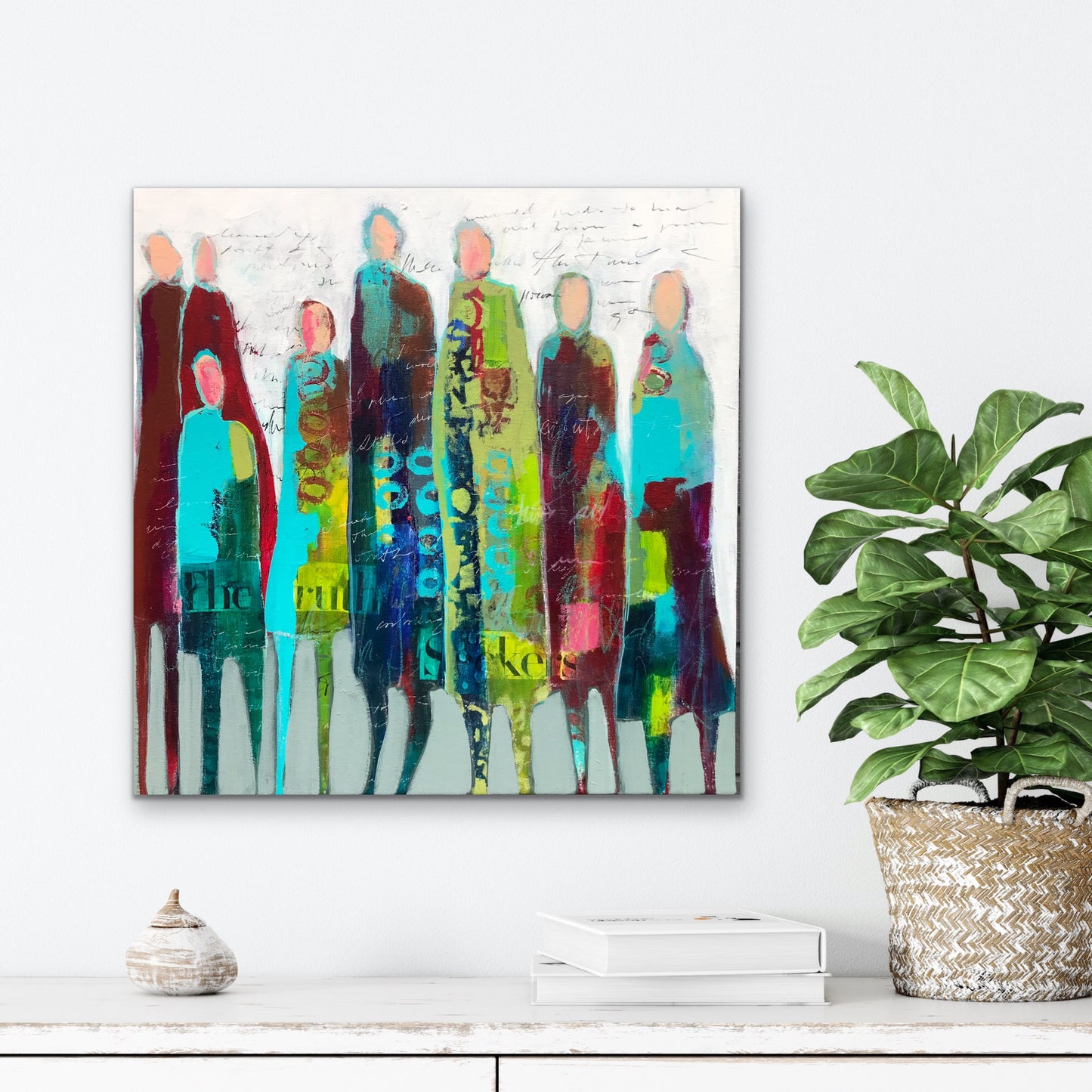 Figurative Art -The Ringleader - Original Mixed Media Painting by Patt Scrivener AFCA