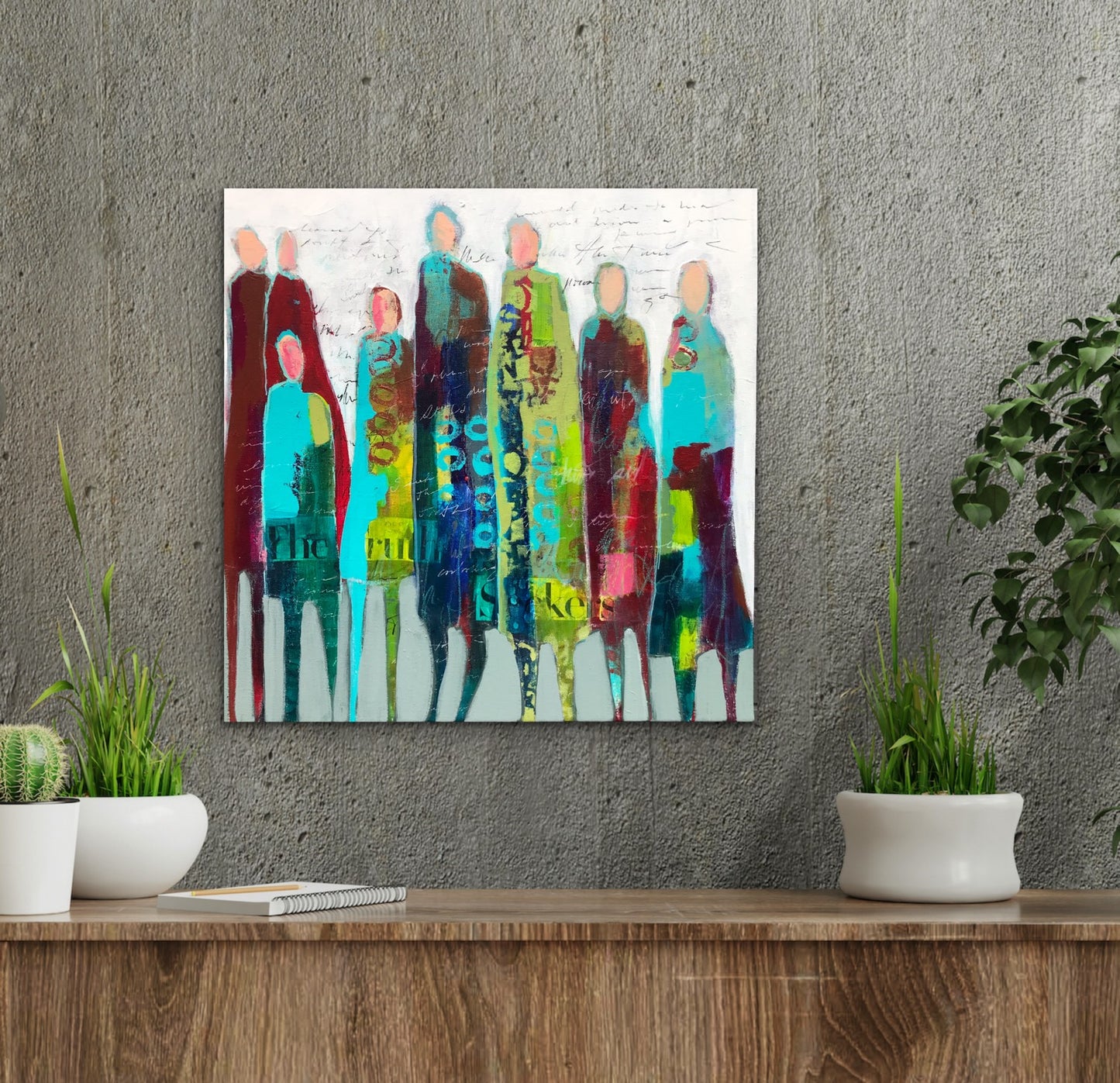 Figurative Art -The Ringleader - Original Mixed Media Painting by Patt Scrivener AFCA