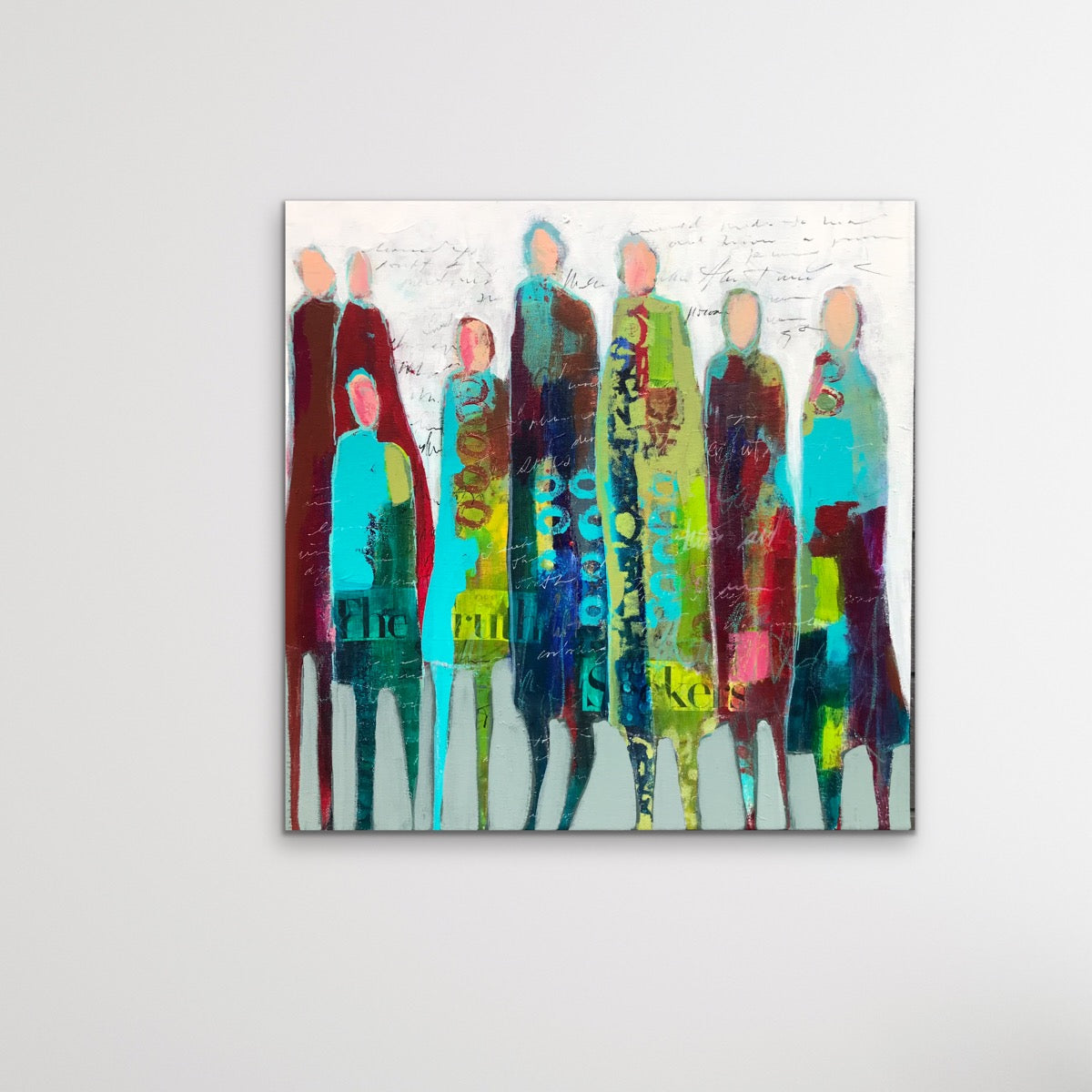 Figurative Art -The Ringleader - Original Mixed Media Painting by Patt Scrivener AFCA