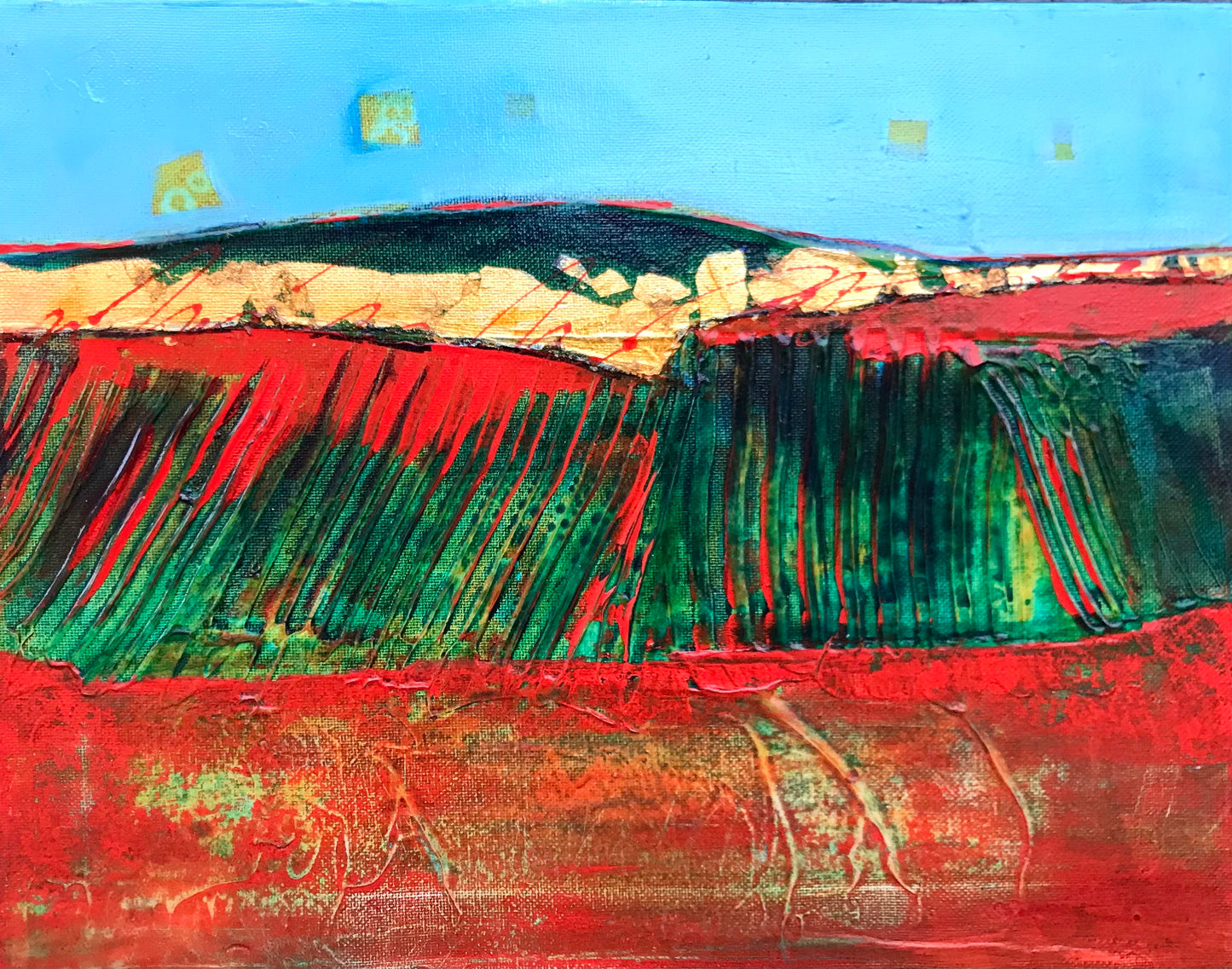 Gold on the Horizon - Original Painting by Patt Scrivener AFCA