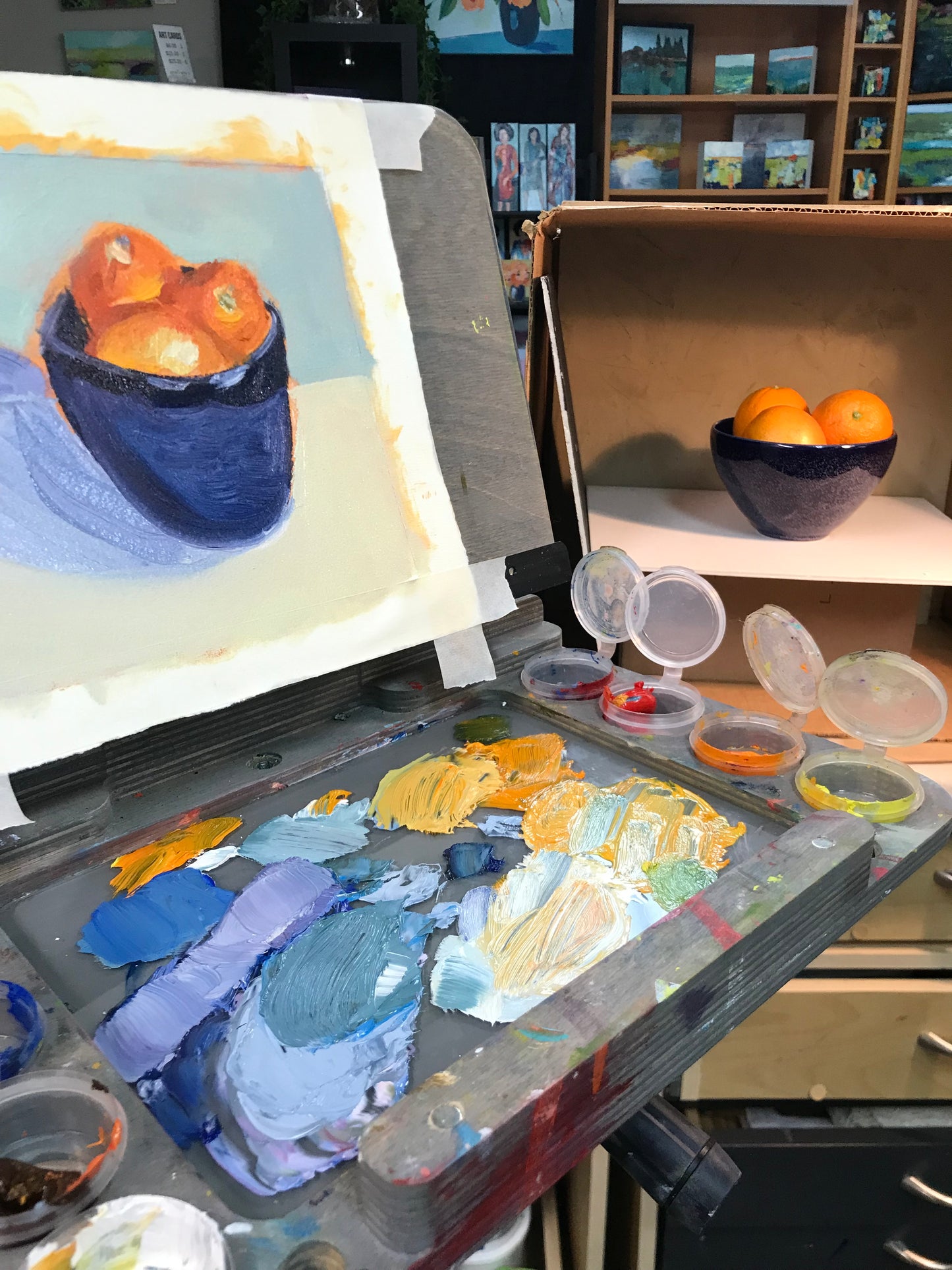 A Bowl of Oranges 2 - Original Artwork by Patt Scrivener AFCA