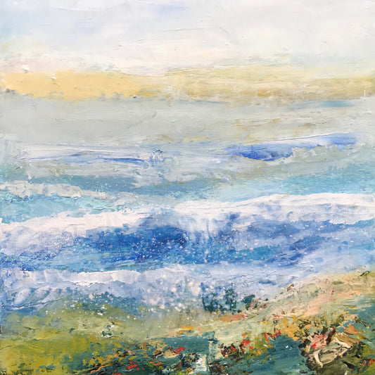 Beach Waves - Original Painting by Patt Scrivener AFCA