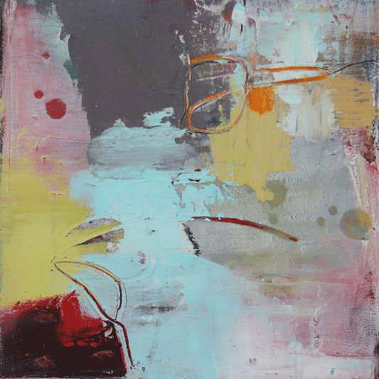 Morning Meditation 4 - Cold Wax and Oil Painting by Patt Scrivener AFCA