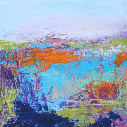 Breathe Deep 5- Cold Wax and Oil Painting by Patt Scrivener AFCA