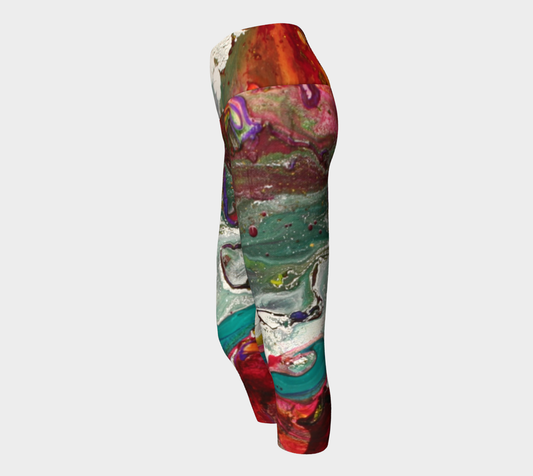 Yoga Capri - Underwater Design-Patt Scrivener Art and Design