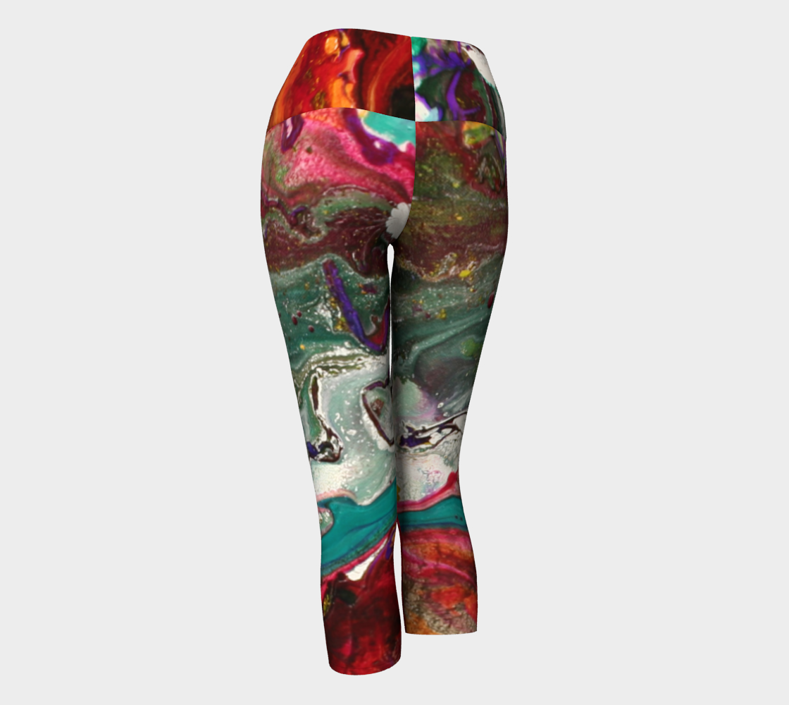 Yoga Capri - Underwater Design-Patt Scrivener Art and Design