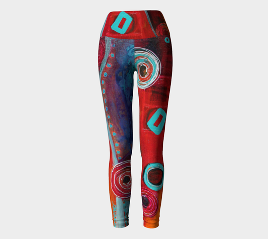 Artful Yoga Legging - Le Festival-Patt Scrivener Art and Design