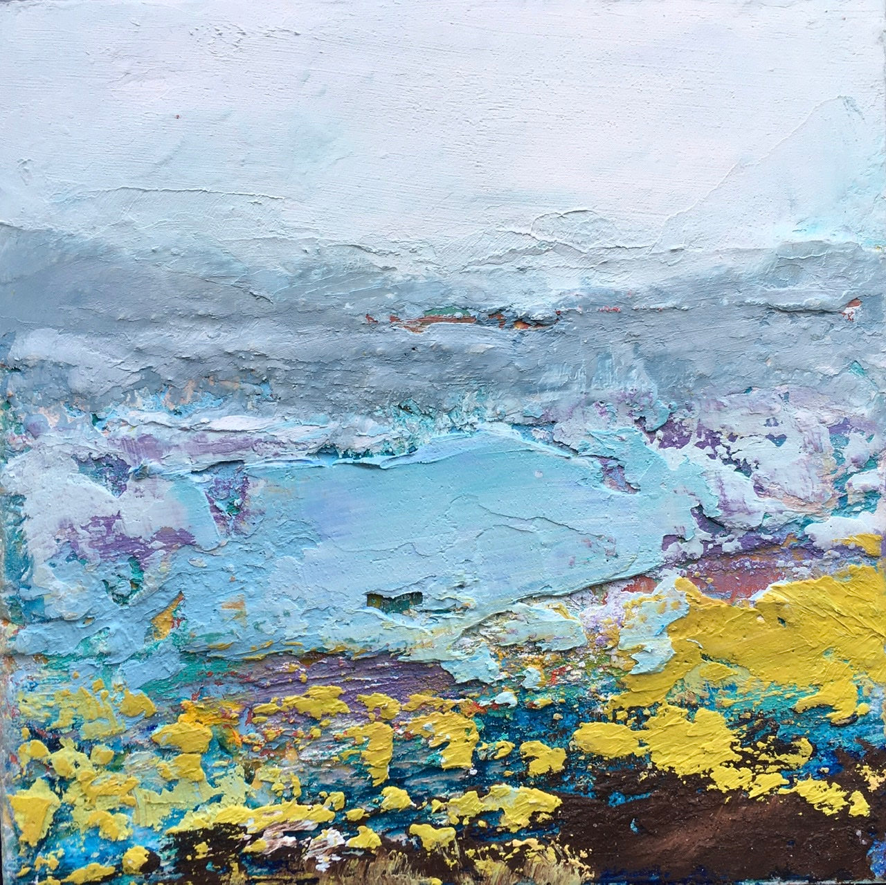 Cold Wax and Oil Paintings - Melinda by The Sea