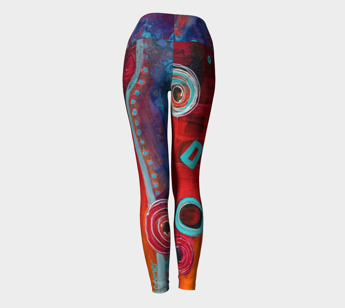 Artful Yoga Legging - Le Festival-Patt Scrivener Art and Design