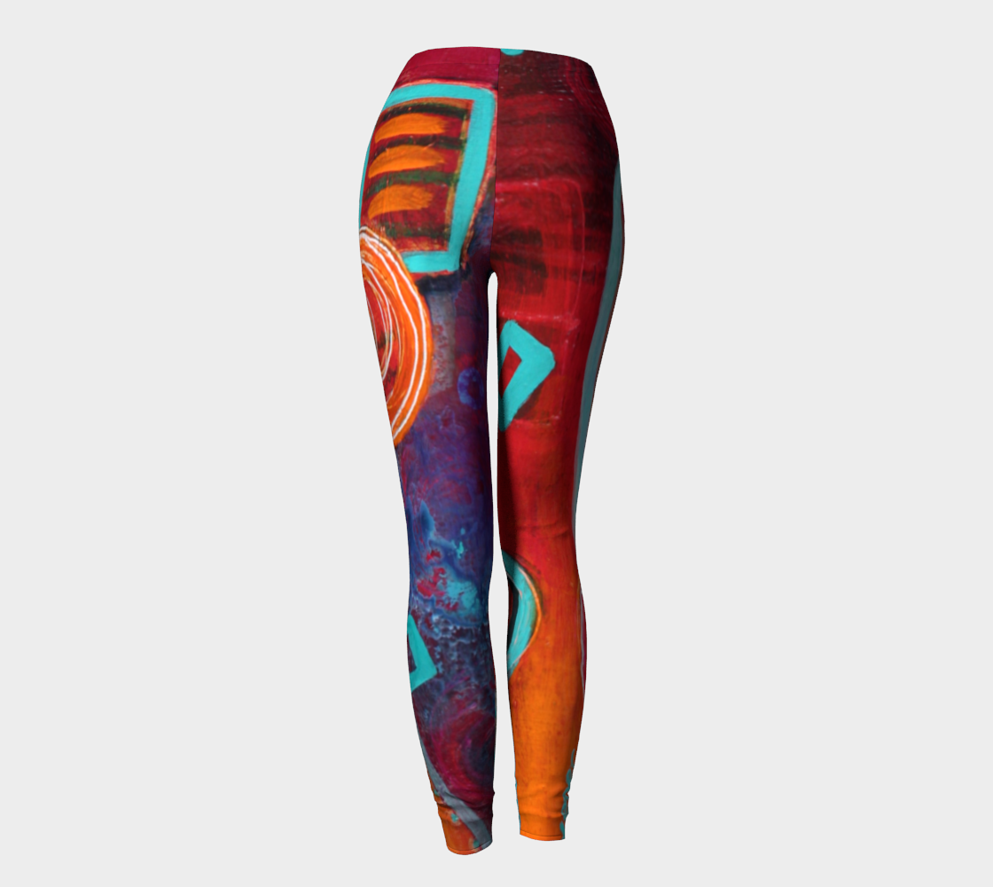 Artful Leggings - wearable art leggings -Patt Scrivener Art and Design
