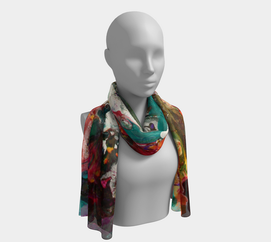 Wearable Art-Scarf -Underwater Design