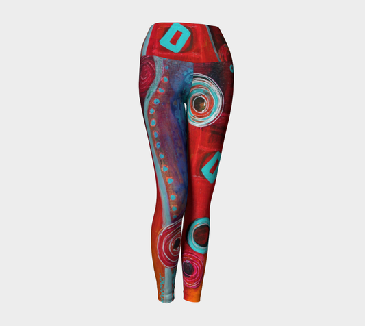 Artful Yoga Legging - Le Festival-Patt Scrivener Art and Design