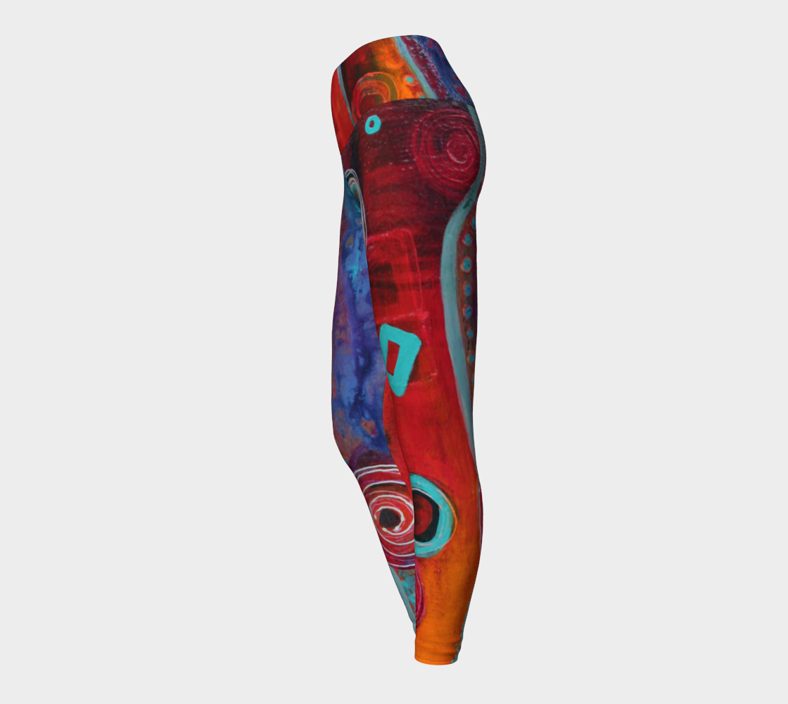 Artful Yoga Legging - Le Festival-Patt Scrivener Art and Design