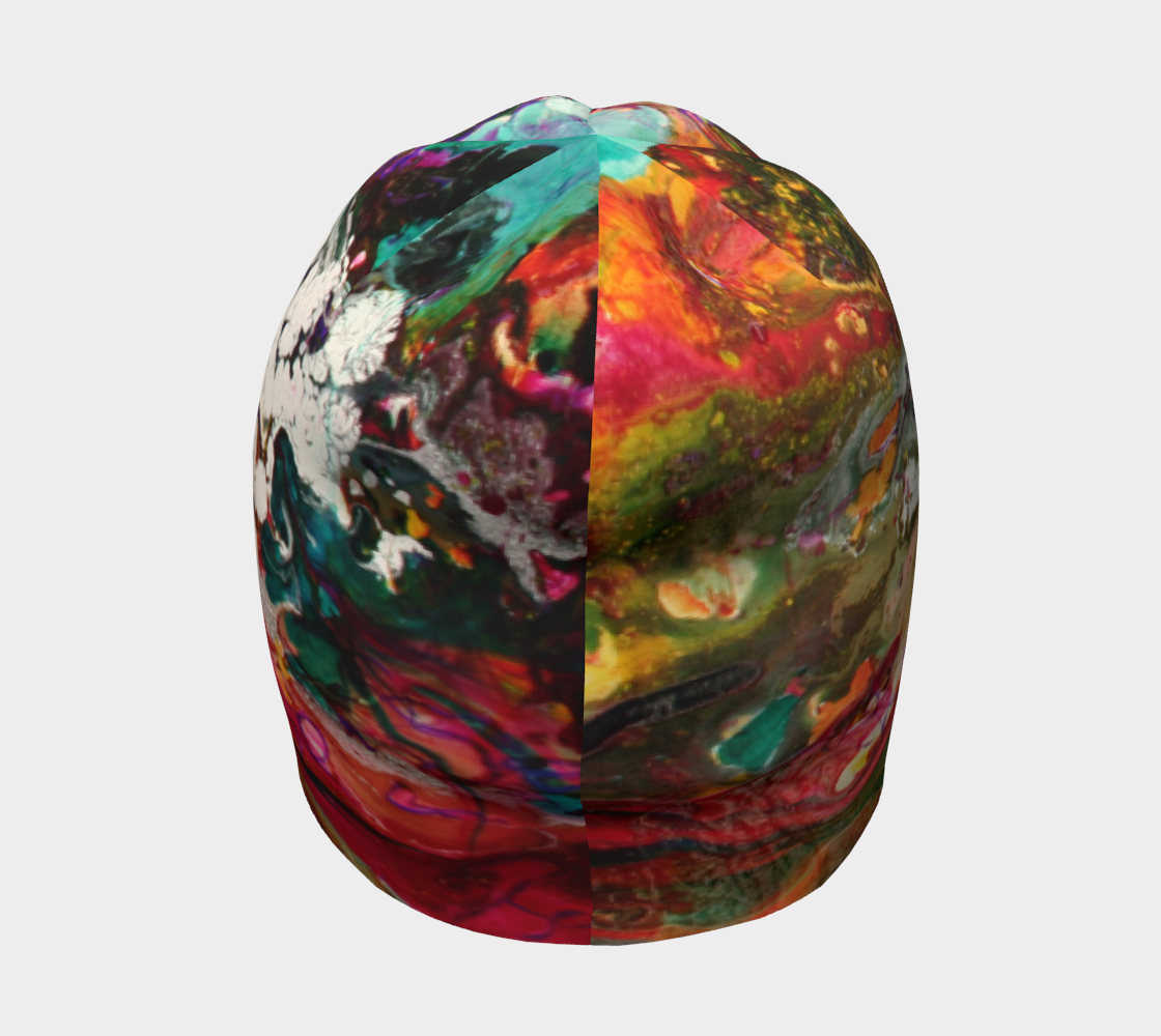 Wearable Art -Beanie - Underwater-Patt Scrivener Art and Design