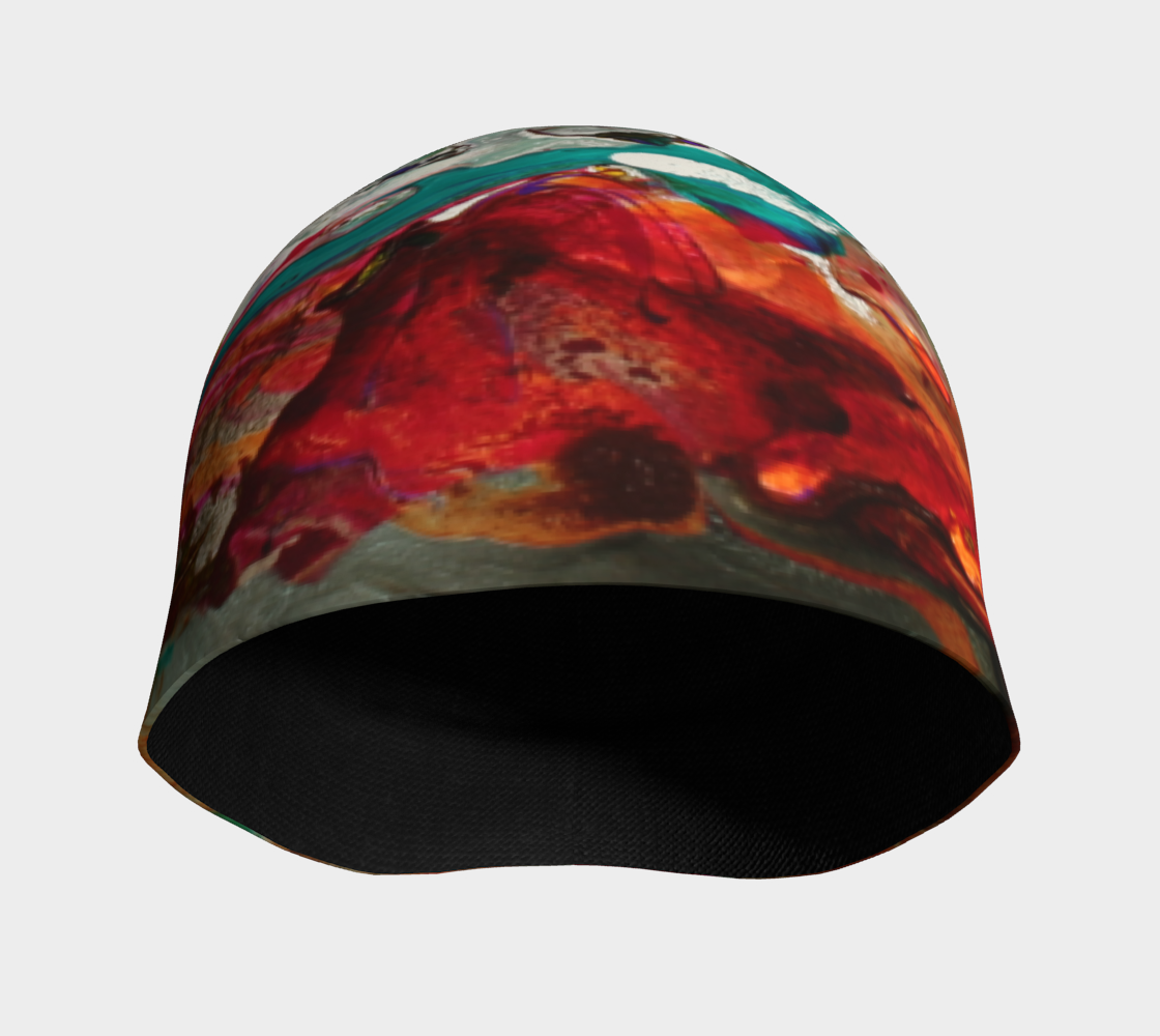 Wearable Art -Beanie - Underwater-Patt Scrivener Art and Design