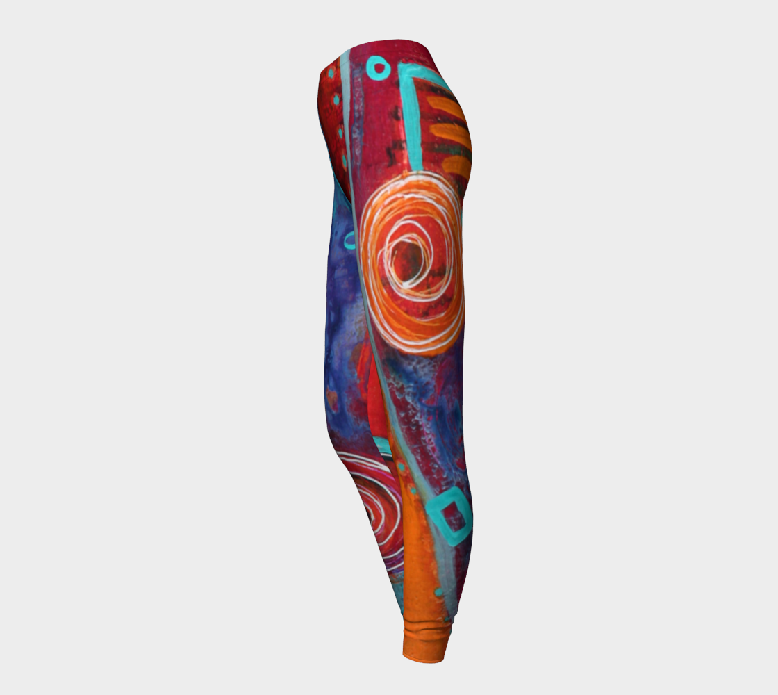 Artful Leggings - wearable art leggings -Patt Scrivener Art and Design