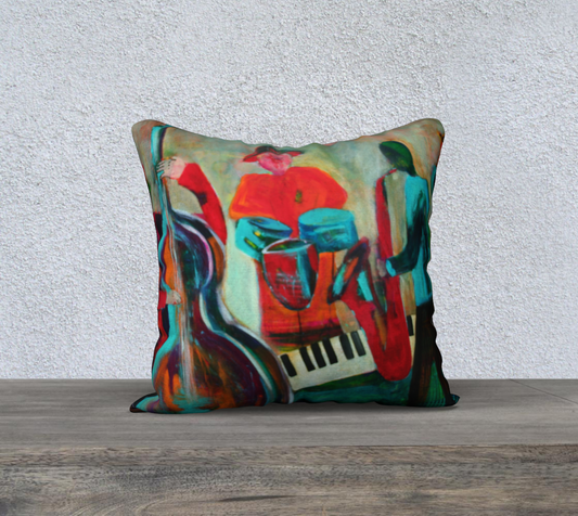 Pillow Case - All that Jazz-Patt Scrivener Art and Design