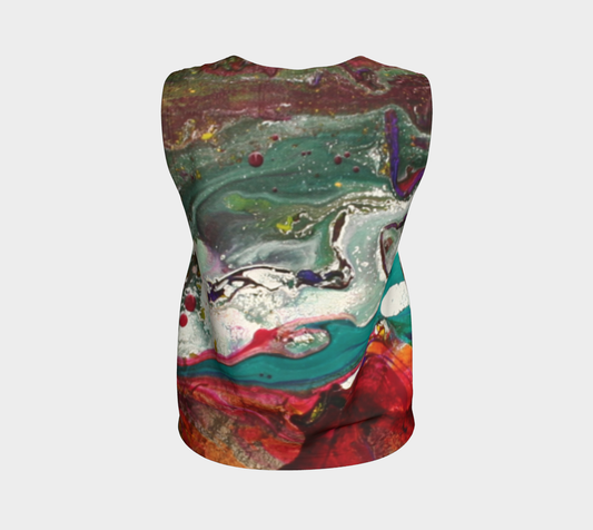 Wearable Art Tank Top, Relaxed Fit - Underwater Design-Patt Scrivener Art and Design