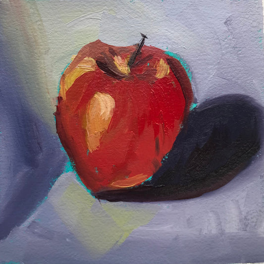 Red Apple 2- Original Artwork by Patt Scrivener AFCA