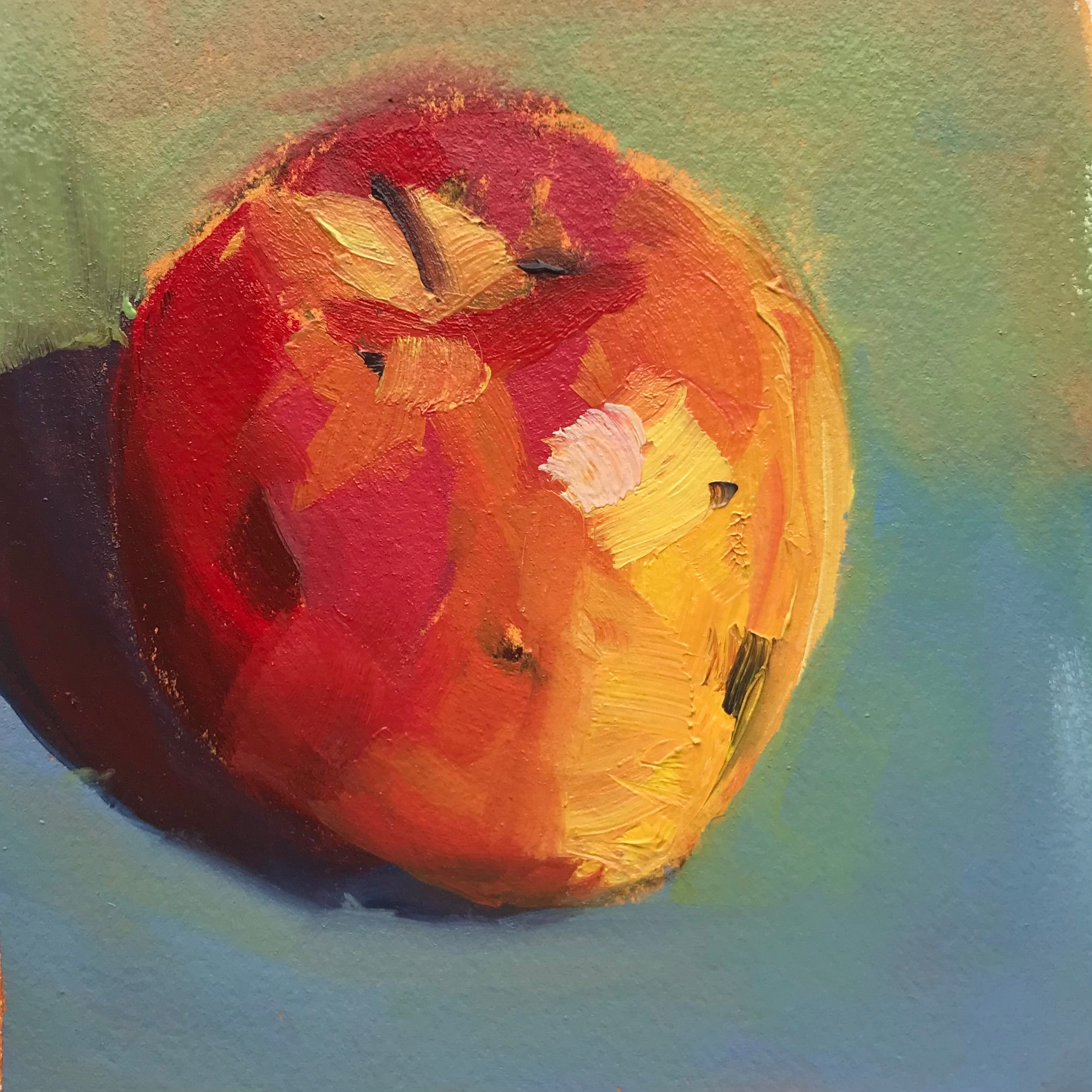 Fruit and Veggies - Red Apple 1 - Original Artwork by Patt Scrivener A ...