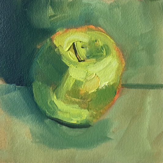 Green Apple 2-Original Artwork by Patt Scrivener AFCA