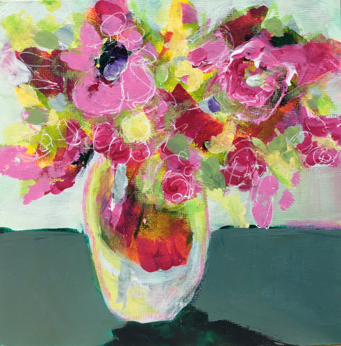 In Bloom - Acrylic - Mixed Media Workshop - ZOOM TBA