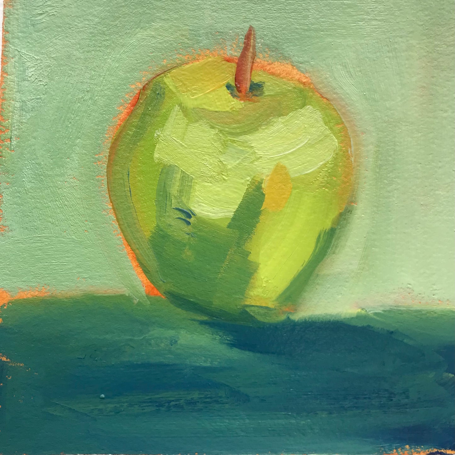 Green Apple 1 -Original Artwork by Patt Scrivener AFCA