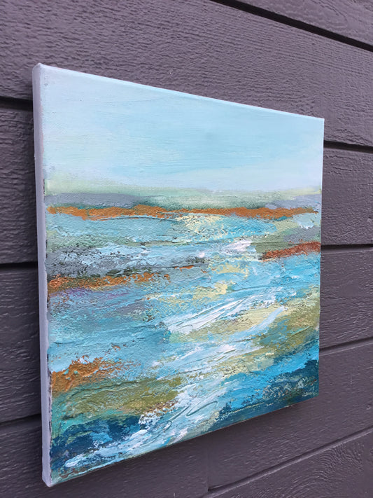 Beach Vibes- An Original Acrylic Painting by Patt Scrivener AFCA