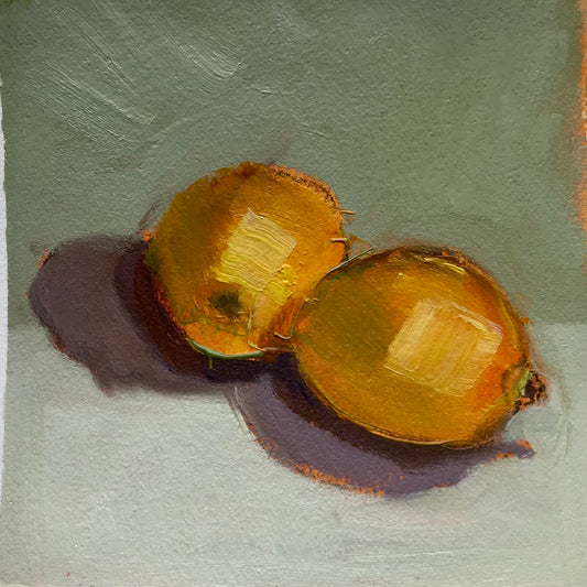 Two Lemons  - Original Artwork by Patt Scrivener AFCA