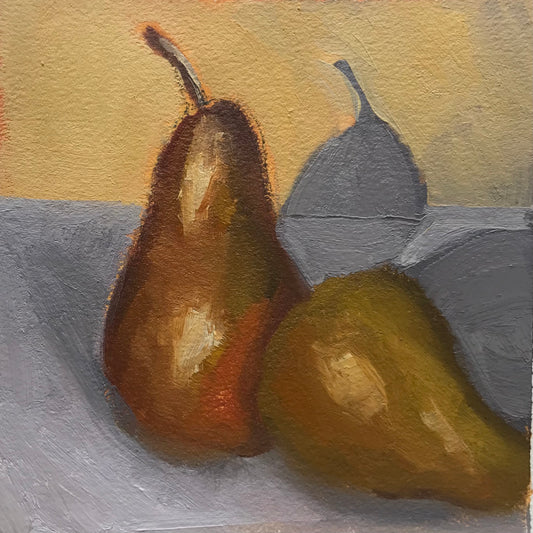 Two Pears 1- Original Artwork by Patt Scrivener AFCA