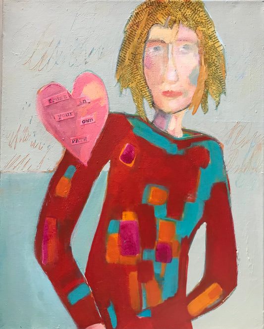 Trust in Your Path - Mixed Media Painting by Patt Scrivener AFCA