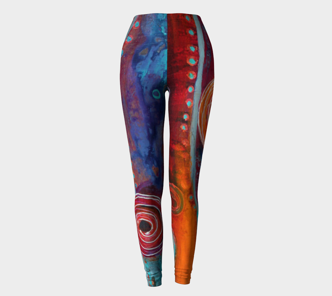 Artful Leggings - wearable art leggings -Patt Scrivener Art and Design
