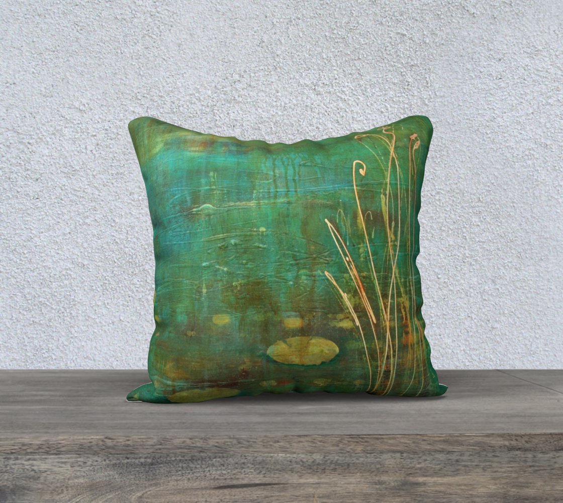 Pillow Case - Lily Pond-Patt Scrivener Art and Design