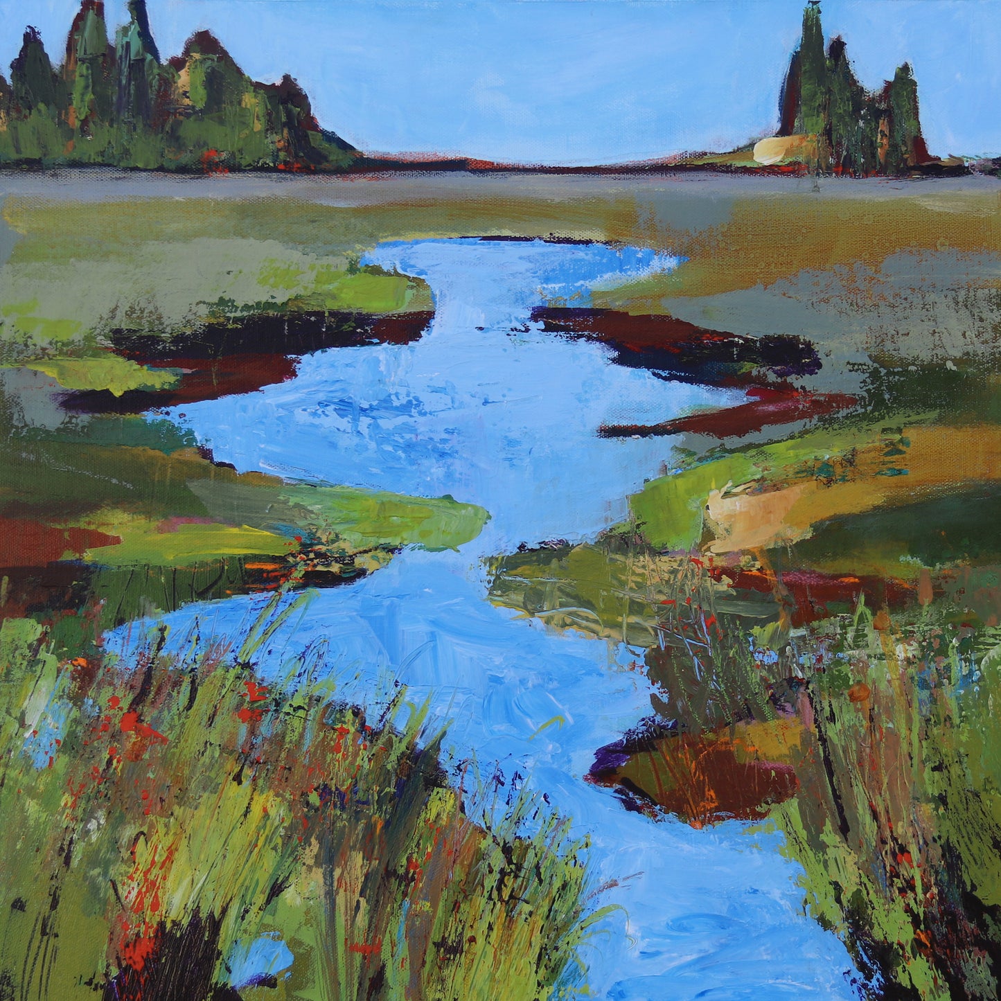 SIMPLIFY THE LANDSCAPE in Acrylic/Mixed Media -APRIL 30/MAY 1 -2 DAY WORKSHOP